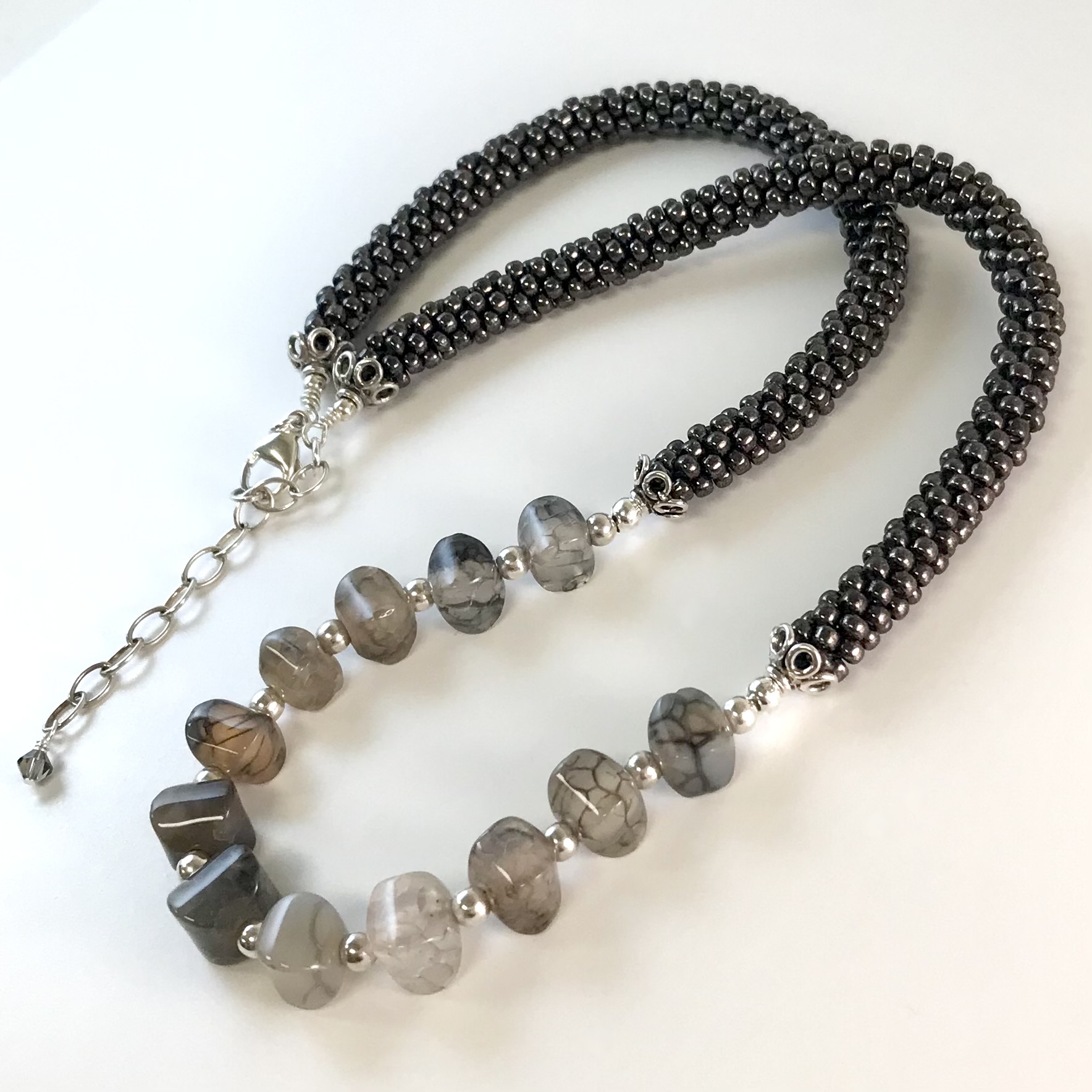 Kumihimo Gemstone Necklace