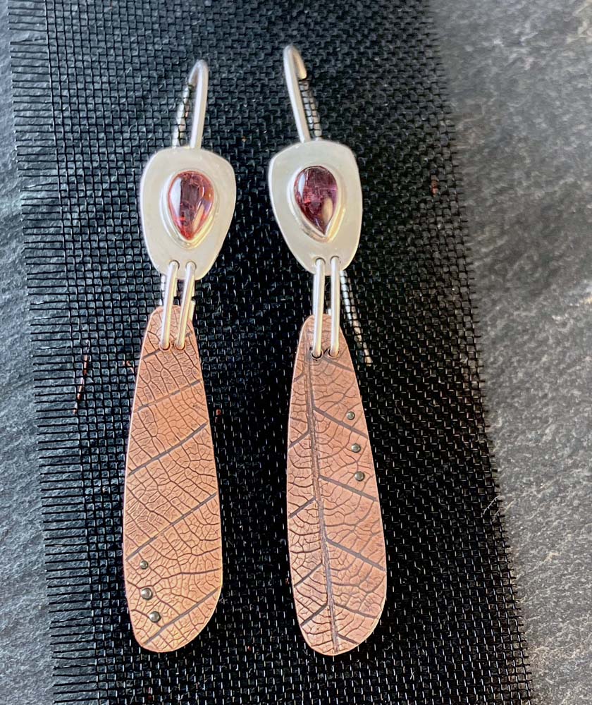 Tourmaline Copper earrings