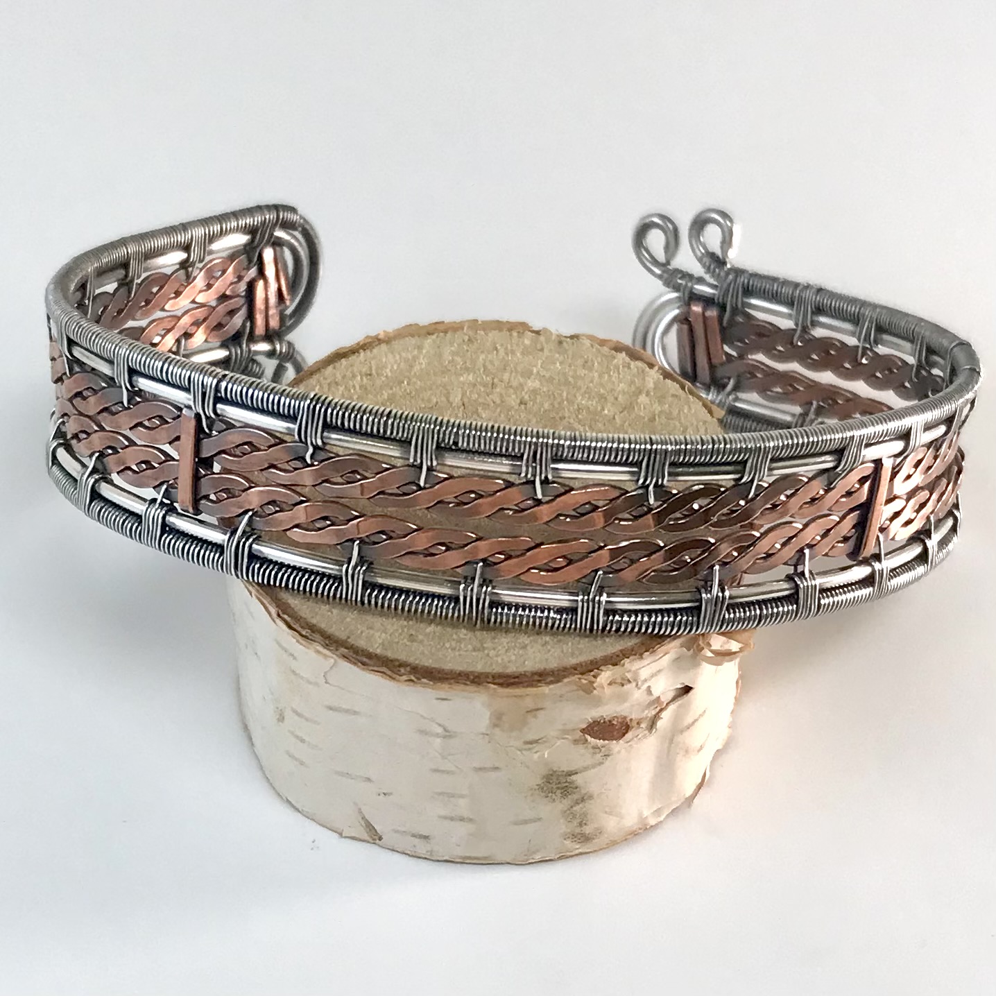 Mixed Metal Wire Cuff